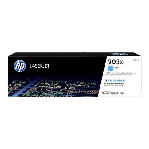 Cartouche de toner d'origine HP 203X cyan - CF541X