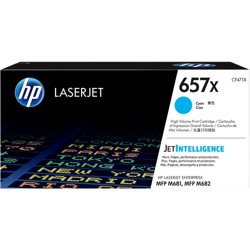 Cartouche de toner d'origine HP 657X cyan - CF471X