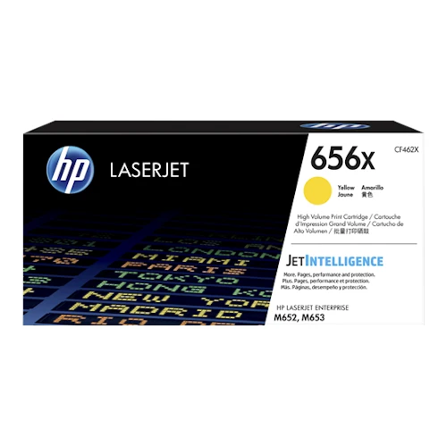 Cartouche de toner d'origine HP 656X jaune - CF462X
