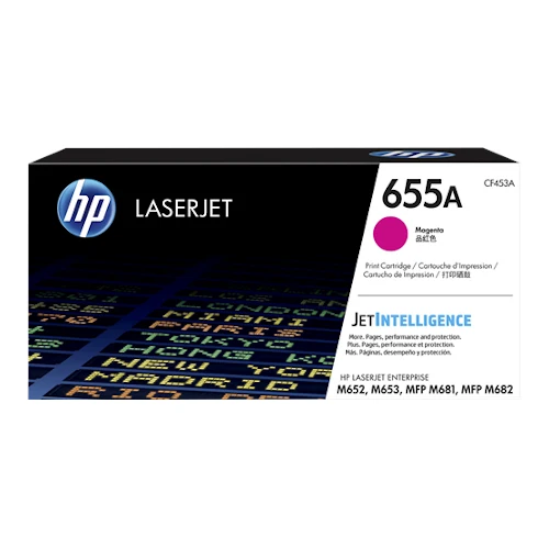 Cartouche de toner d'origine HP 655A magenta - CF453A
