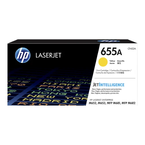 Cartouche de toner d'origine HP 655A jaune - CF452A
