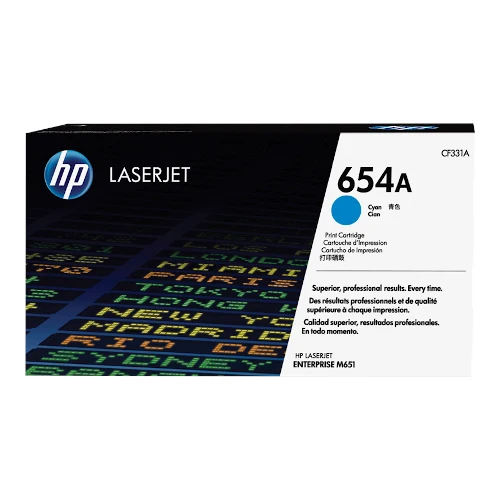 Cartouche de toner d'origine HP 654A cyan - CF331A