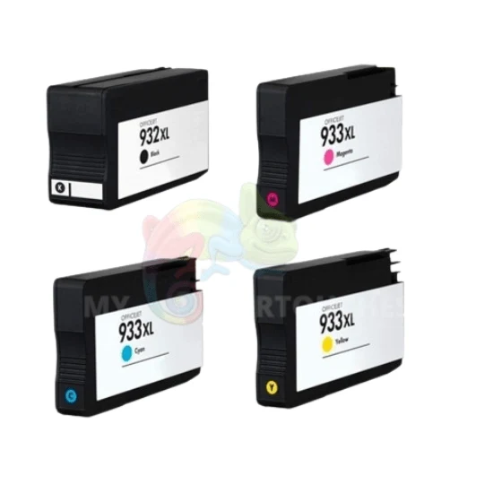 Pack 4 HP 932 XL + 933 XL: OfficeJet 6100, 6600, 6700