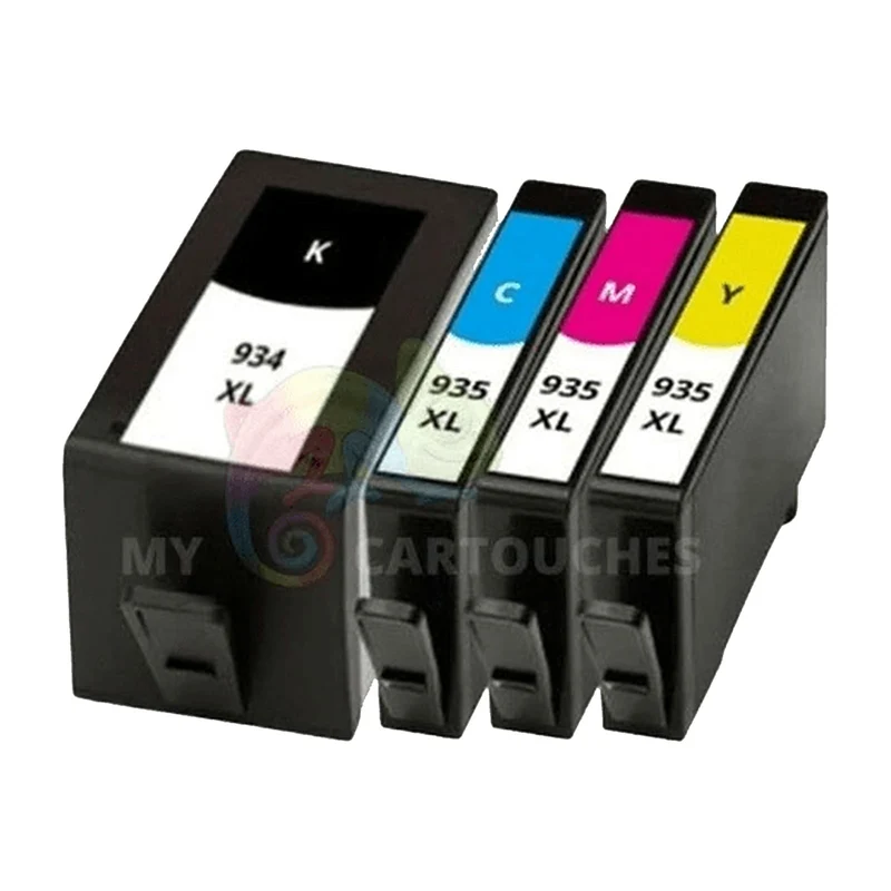 Pack 4 Cartouches HP 934/935 XL: OfficeJet Pro 6230, 6830