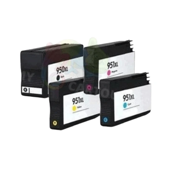 Pack 4 HP 950 XL + 951 XL: OfficeJet Pro 8100, 8600