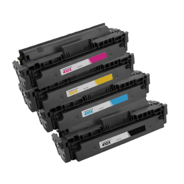 Pack 4 Toners HP 410X Noir Cyan Magenta Jaune — Color LaserJet Pro M452dn, M477fdw