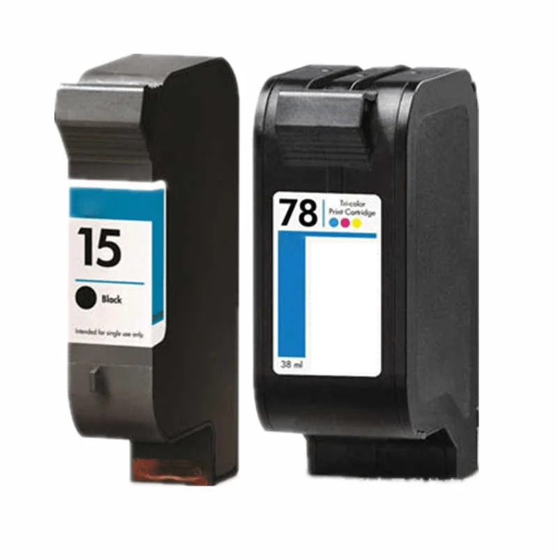 Pack 2 Cartouches HP 15 + HP 78: DeskJet 840C, PSC 750
