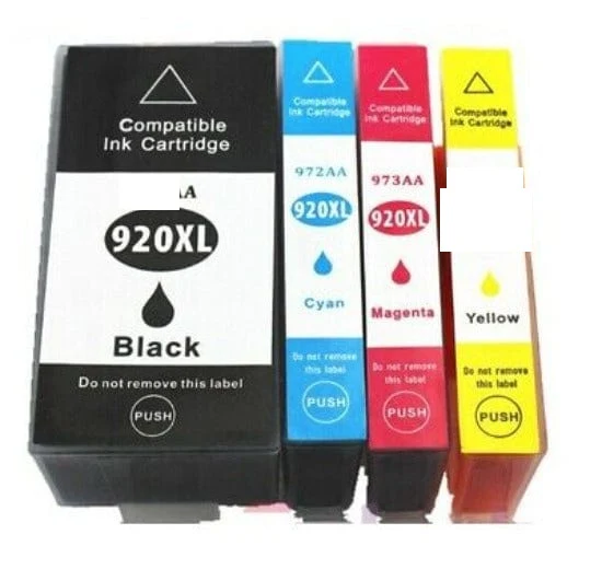Pack 4 Cartouches HP 920 XL: OfficeJet 6000, 6500, 7000