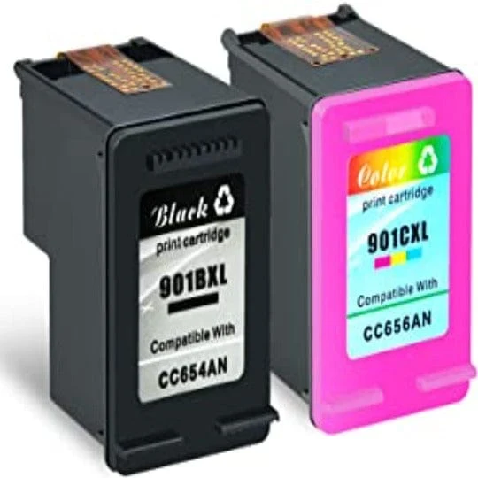 Pack 2 Cartouches HP 901 XL: OfficeJet 4500, J4580