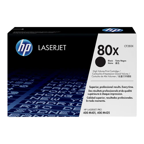 Cartouche de toner d'origine HP 80X noir - CF280X
