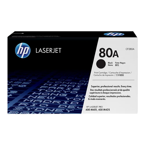 Cartouche de toner d'origine HP 80A noir - CF280A