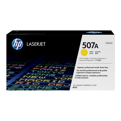 Cartouche de toner d'origine HP 507A jaune - CE402A