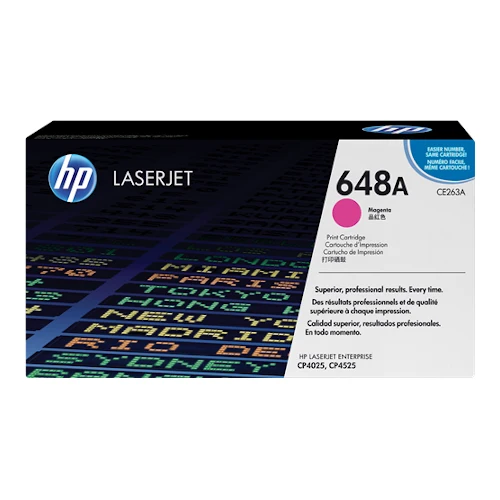 Cartouche de toner d'origine HP 648A magenta - CE263A