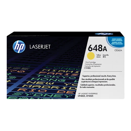 Cartouche de toner d'origine HP 648A jaune - CE262A