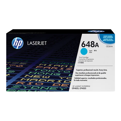Cartouche de toner d'origine HP 648A cyan - CE261A