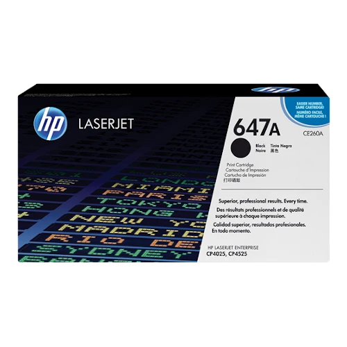 Cartouche de toner d'origine HP 647A noir - CE260A