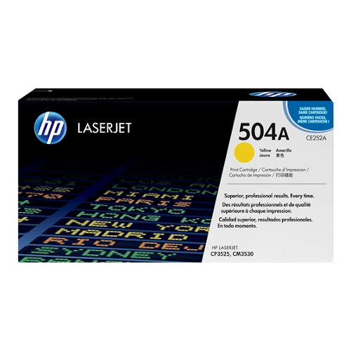 Cartouche de toner d'origine HP 504A jaune - CE252A