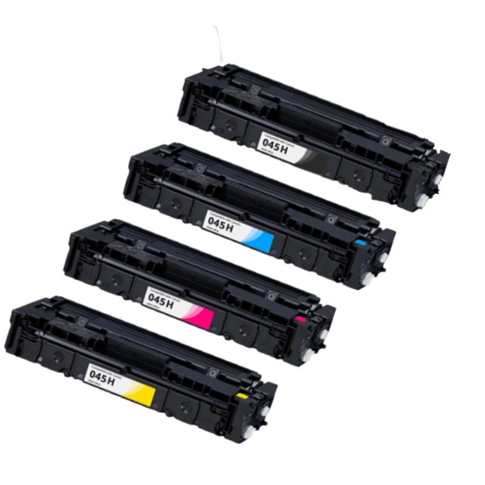 Pack 4 Toners Canon 045H: i-SENSYS LBP612Cdw, MF632Cdw