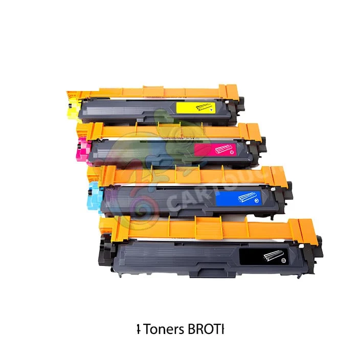 Pack 4 Toners Brother TN-241 / TN-245 Noir Cyan Magenta Jaune — HL-3140CW, DCP-9015CDW