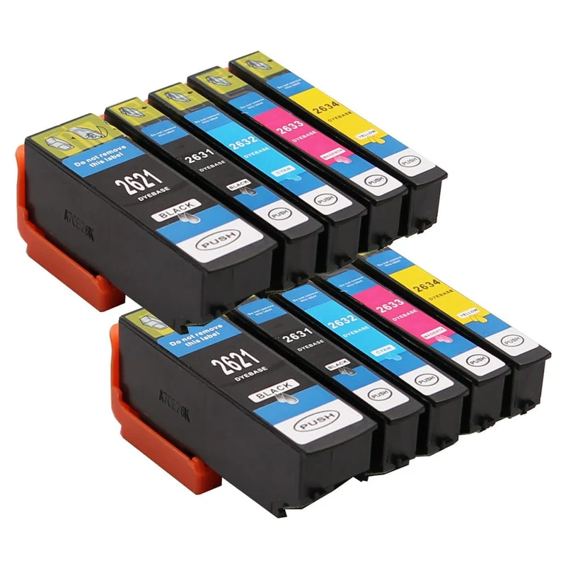 Pack 10 Cartouches Epson 26 XL (Éléphant) — Expression Premium XP-510, XP-600