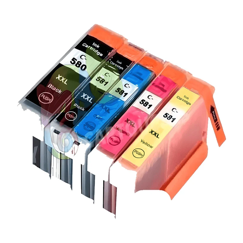 Cartouches D'encre Canon PG-580 / CLI-581 XL Pack de 5 Cartouches