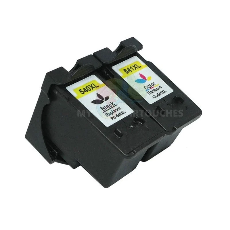 Pack 2 Cartouches Canon PG-540 XL Noir + CL-541 XL Couleur: PIXMA MG3650, MX475, TS5150