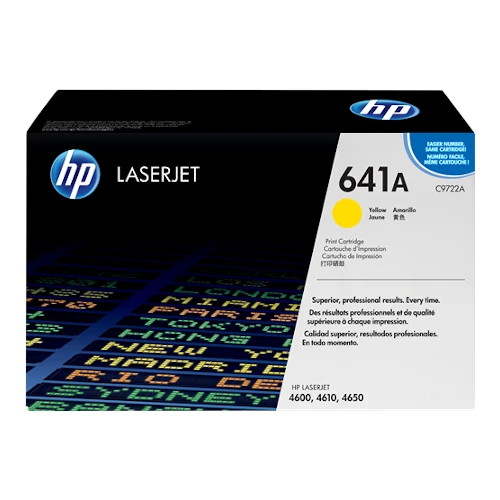 Cartouche de toner d'origine HP 641A jaune - C9722A