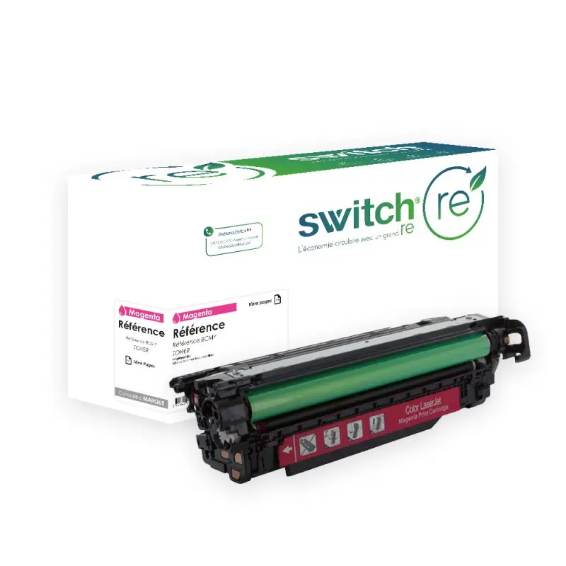 HP 507A Toner Magenta remanufacturé équivalent à CE403A · Switch RE