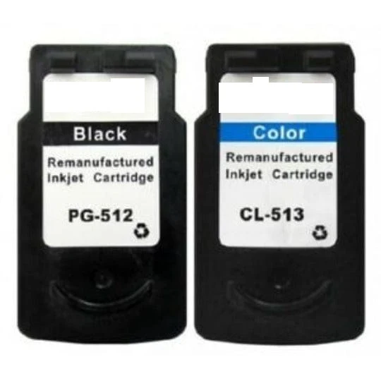 Pack 2 Cartouches Canon PG-512 CL-513: PIXMA MP240, MP280, MX410
