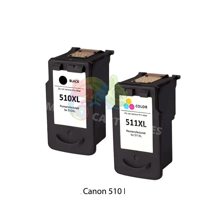 Pack 2 Cartouches Canon PG-510 CL-511: PIXMA MP240, MP480, MX340