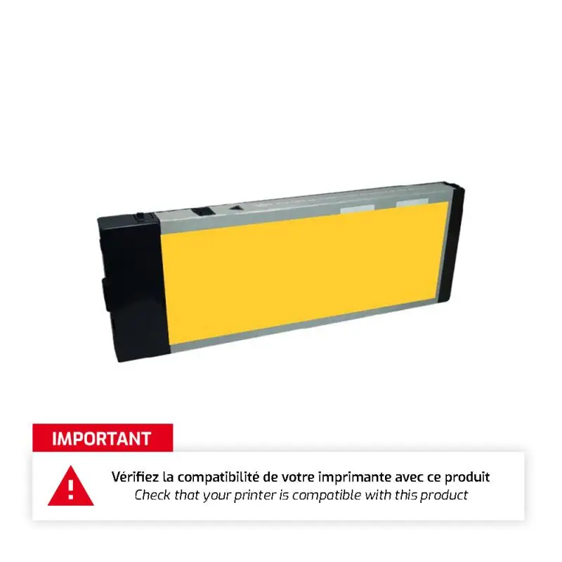 Epson T6064 Cartouche Jaune compatible équivalent à C13T606400 pour Epson Stylus Pro 4880