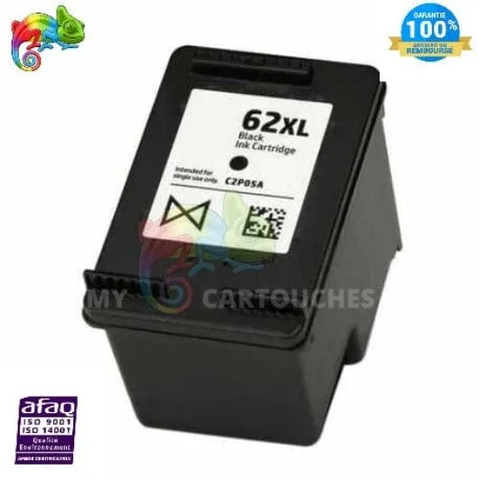 Cartouche HP 62 XL Noir — DeskJet Ink Advantage 5645, Envy 5540