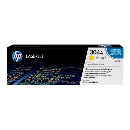 Cartouche de toner d'origine HP 304A jaune - CC532A