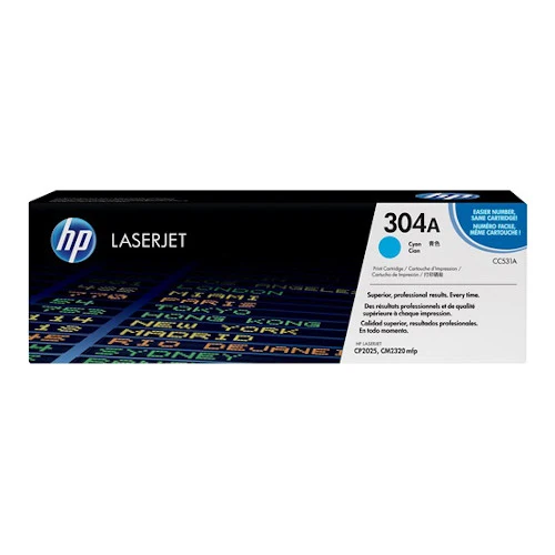 Cartouche de toner d'origine HP 304A cyan - CC531A