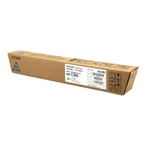 Cartouche de toner d'origine Ricoh MP C305 cyan - 842082/841595