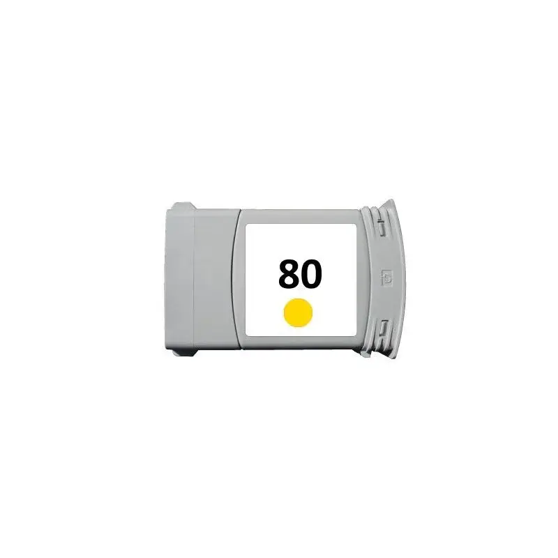 HP 80 Cartouche Jaune compatible équivalent à C4874A