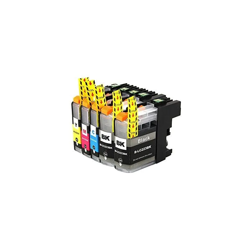 Pack 5 Cartouches Brother LC-223 XL Noir Cyan Magenta Jaune — DCP-J4120DW, MFC-J880DW