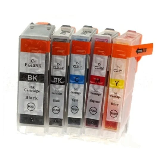 Pack 5 Cartouches Canon PGI-5 CLI-8 — Pixma MP510, MP600, iP4200
