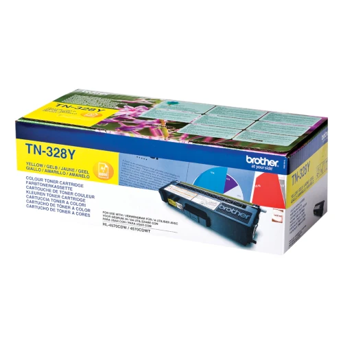 Cartouche de toner d'origine Brother jaune TN-328Y