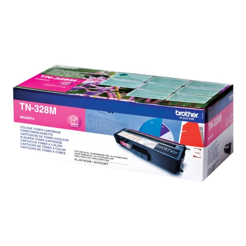 Cartouche de toner d'origine Brother magenta TN-328M