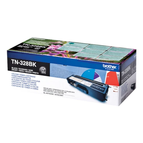 Cartouche de toner d'origine Brother noir TN-328BK