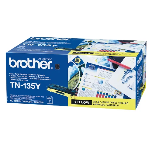 Cartouche de toner d'origine Brother jaune TN-135Y