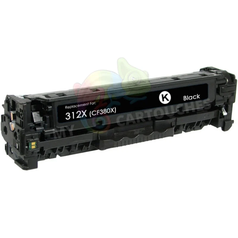 Toner HP 312X CF380X Noir: CLJ Pro MFP M476dn, M476dw