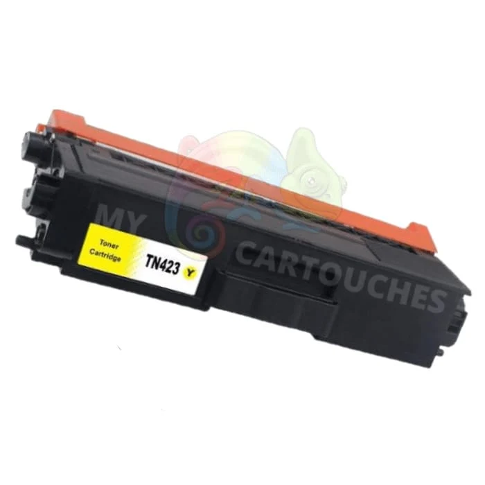 Toner Brother TN-423 Jaune Compatible — 4 000 pages — HL-L8260CDW, HL-L8360CDW, MFC-L8900CDW