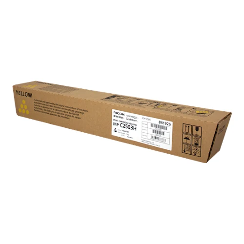 Cartouche de toner d'origine Ricoh MP C2503 H jaune - 841926
