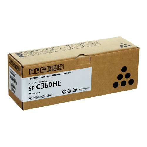 Cartouche de toner d'origine Ricoh SP C360 HE noir - 408184