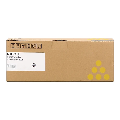 Cartouche de toner d'origine Ricoh SP C220 E jaune - 407643