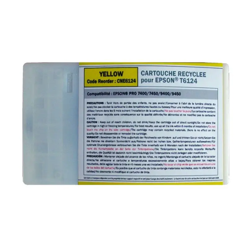 Epson T6124 Cartouche Jaune compatible équivalent à C13T612400