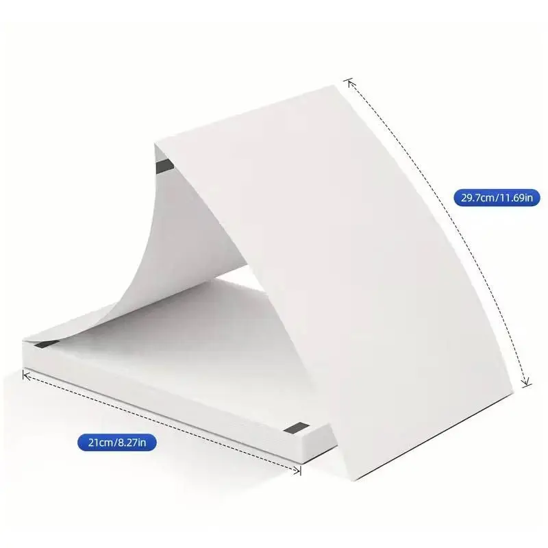 200 feuilles de papier continu Thermique (210x297 mm) - Blanc