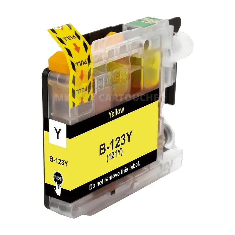 Cartouche Brother LC-123 XL Jaune — DCP-J132W, DCP-J152W